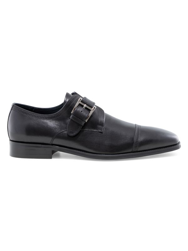 Jump New York McNeil Leather Single Monk-Strap Shoes